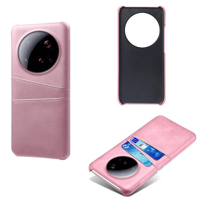 Bild 5, Xiaomi 15 Ultra Läderbelagt Skal Med Kortfack Roséguld