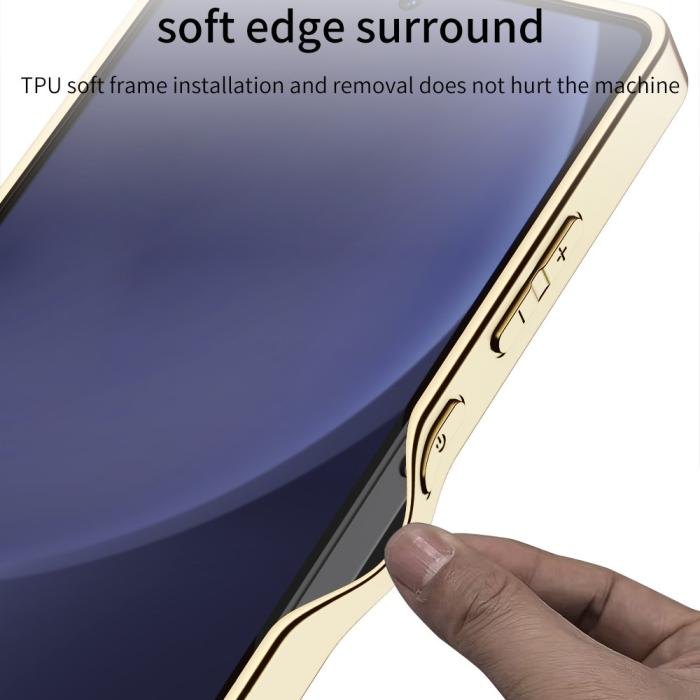 Bild 5, GKK Samsung Galaxy S25 Ultra Skal Vävd Hybrid Läder Lila