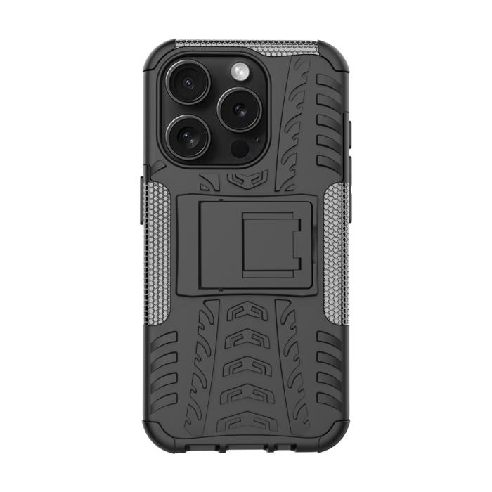 Bild 2, iPhone 15 Pro Max Stöttåligt Skal med Stöd Svart