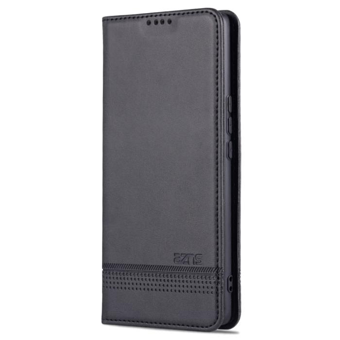 Bild 2, AZNS Xiaomi Redmi 10C Fodral Flip Läder Svart