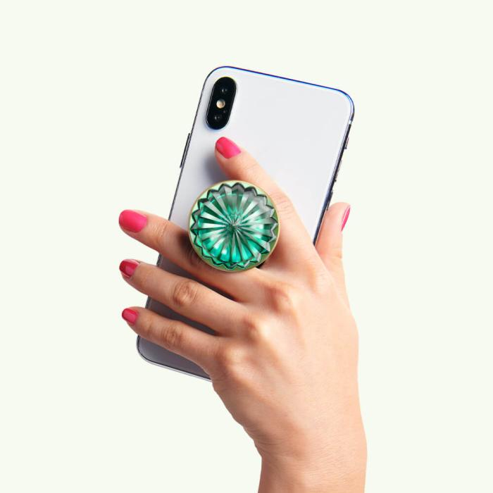 Bild 10, PopSockets Avtagbart Grip med Ställfunktion LUXE Deco Sea Foam