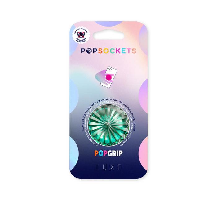 Bild 2, PopSockets Avtagbart Grip med Ställfunktion LUXE Deco Sea Foam