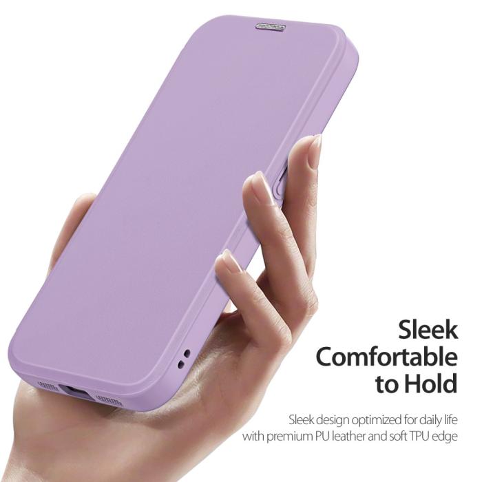 Bild 6, DUX DUCIS iPhone 17e/16e Fodral MagSafe Skin X Pro Lila/Rosa