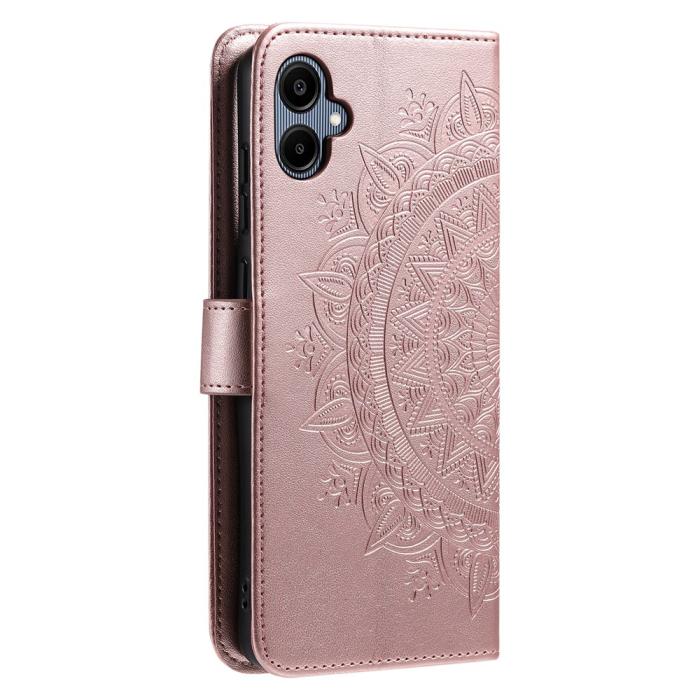 Bild 6, Samsung Galaxy A07 Fodral Mandala Läder Roséguld