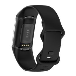 Fitbit Charge 6 / 5 Armband TPU (L) Svart