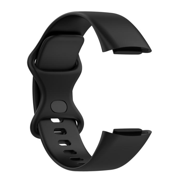 Bild 4, Fitbit Charge 6 / 5 Armband TPU (L) Svart