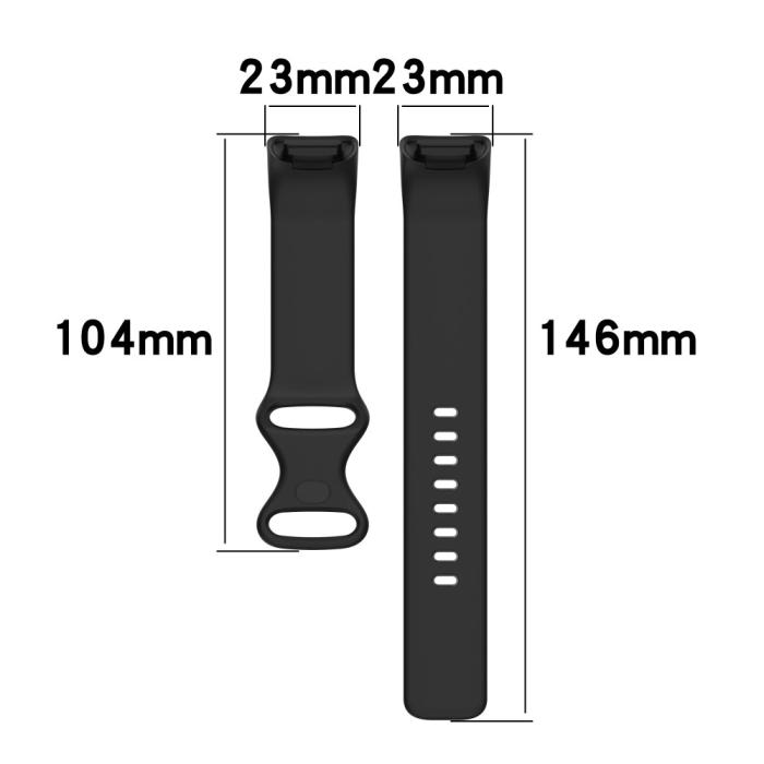 Bild 6, Fitbit Charge 6 / 5 Armband TPU (L) Svart