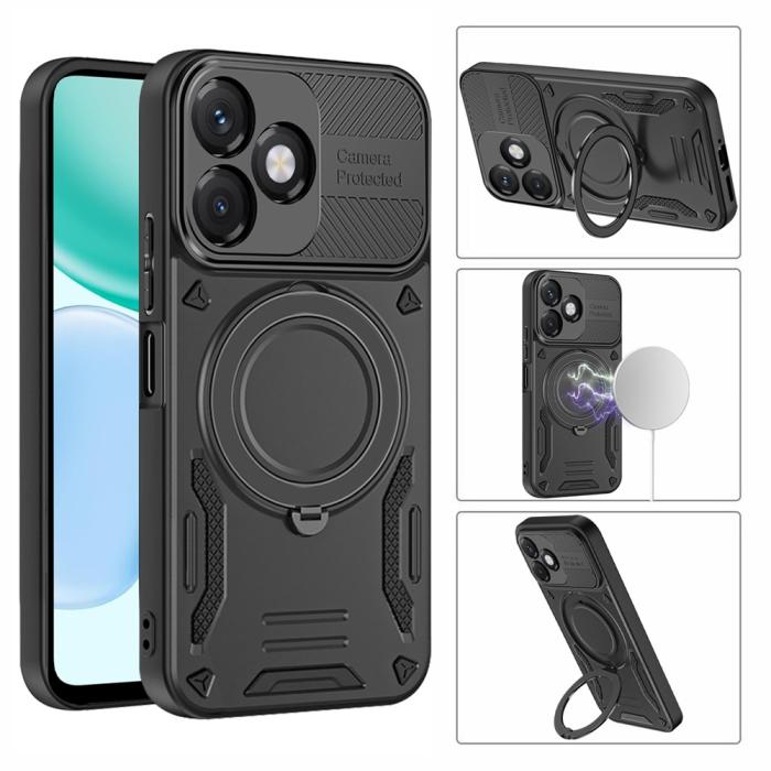 Bild 2, Honor X5c Plus Skal MagSafe Kickstand Svart