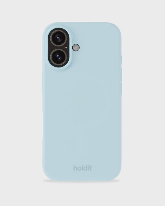 Bild 1, holdit iPhone 16 Mobilskal Silikon Mineral Blue