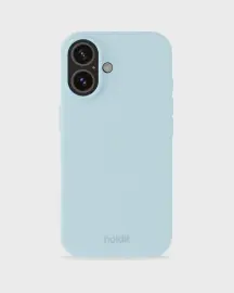 holdit iPhone 16 Mobilskal Silikon Mineral Blue