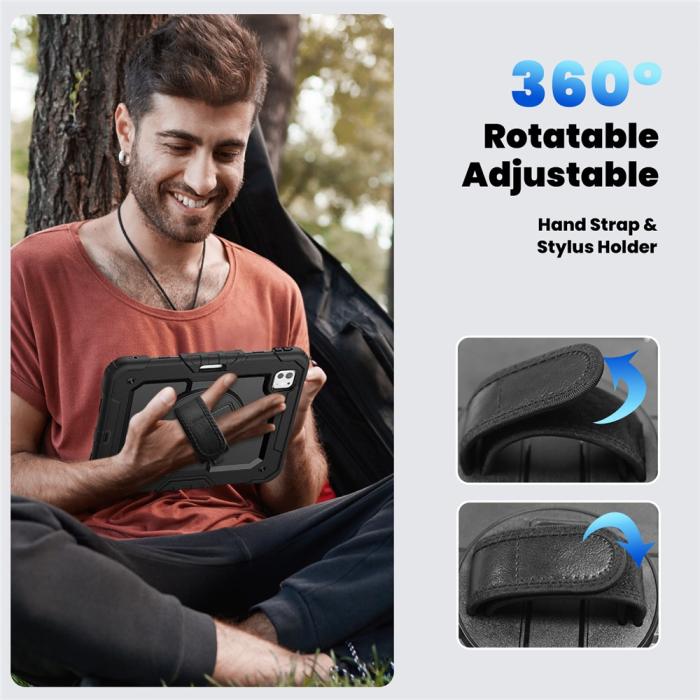 Bild 6, iPad Pro 11 2025 / 2024 Skal 360 Shockproof Hybrid Kickstand