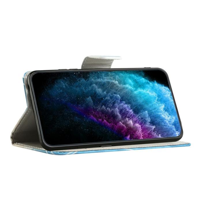 Bild 3, Motorola Moto G86 Power/G86 5G Fodral Läder Grönt Träd