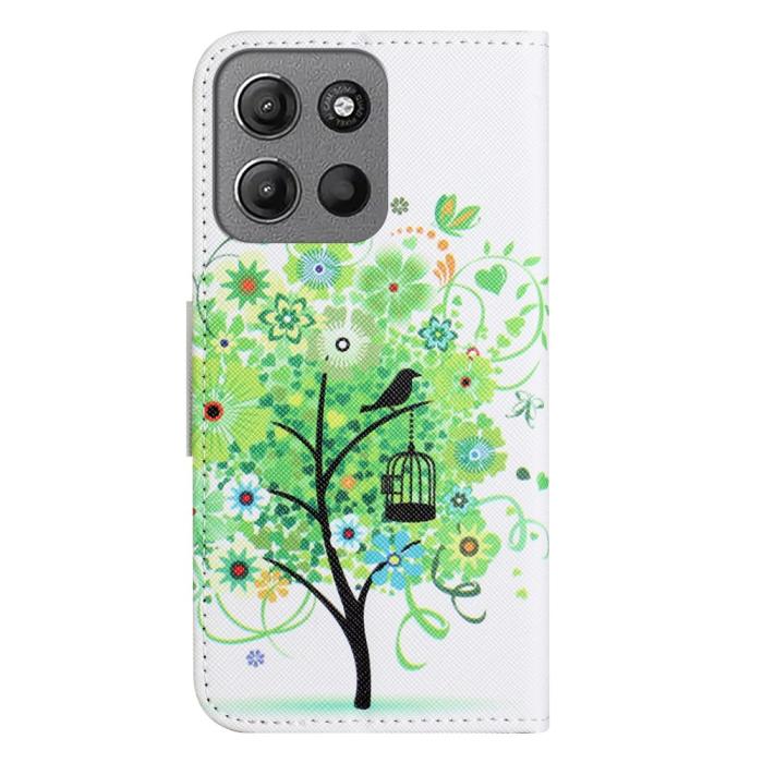 Bild 5, Motorola Moto G86 Power/G86 5G Fodral Läder Grönt Träd