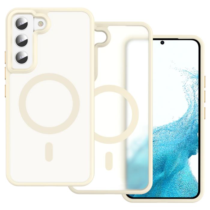 Bild 2, ColorPop Samsung Galaxy S22 Skal CH MagSafe Matt Off White