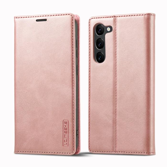 Bild 1, LC.IMEEKE Galaxy S24 Plus Fodral Flip Läder Roséguld