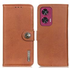 KHAZNEH Motorola Edge 50 Fusion 5G Läder Fodral Brun