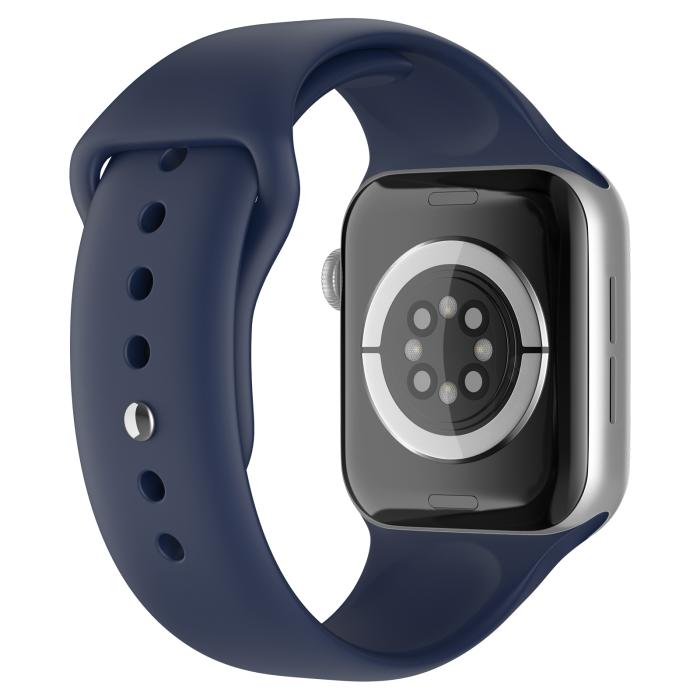 Bild 1, Apple Watch 38/40/41 mm Silikon Armband (M/L) Midnight Blue
