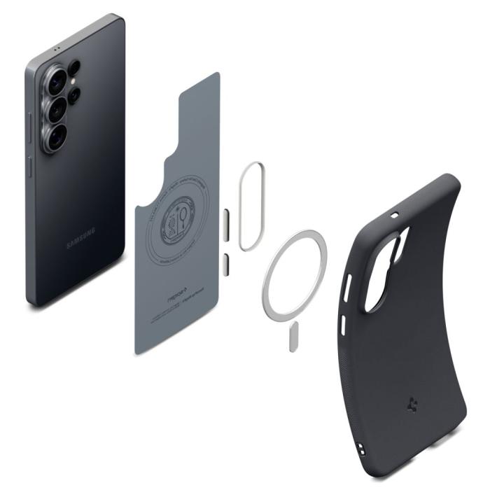 Bild 6, Spigen Galaxy S26 Ultra Skal MagSafe Nano Pop Black Sesame
