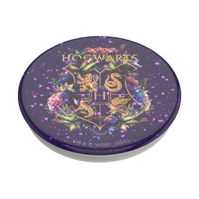 Bild 3, PopSockets PopGrip Glitter Hogwarts Floral