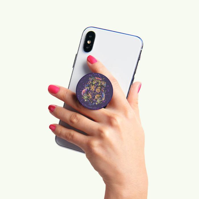 Bild 9, PopSockets PopGrip Glitter Hogwarts Floral