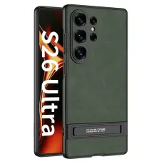 GKK Samsung Galaxy S26 Ultra Skal Kickstand L&auml;der Gr&ouml;n
