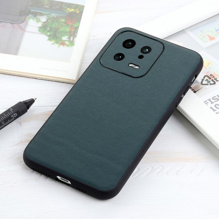 Bild 3, Xiaomi 13 5G Skal Äkta Läder Grön
