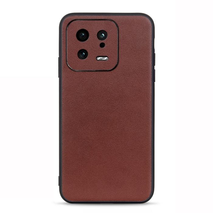 Bild 1, Xiaomi 13 5G Skal Äkta Läder Brun