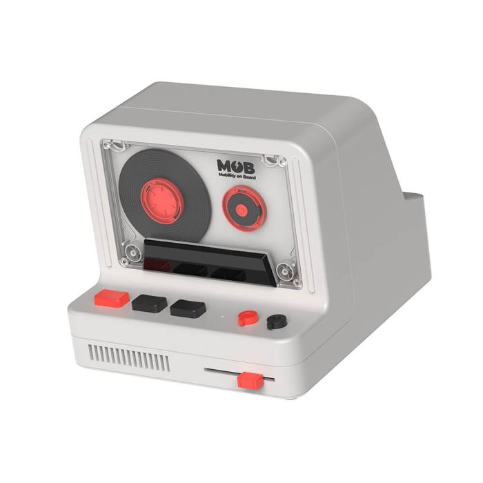 Bild 1, MOB Högtalare Retro Kamera Grå