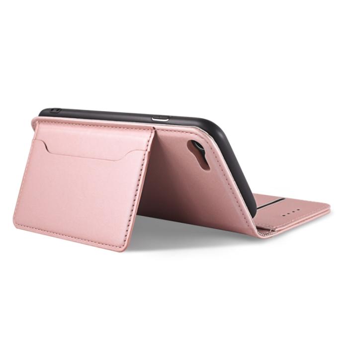 Bild 5, iPhone 7/8/SE Fodral Skin Feel Kortfack Roséguld
