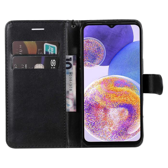 Bild 2, Samsung Galaxy A23 5G Fodral Läder Svart
