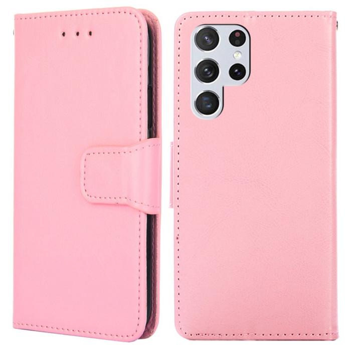 Bild 1, Samsung Galaxy S23 Ultra Fodral Läder Ljus Rosa