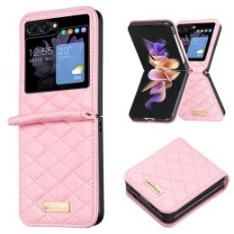 Samsung Galaxy Z Flip 5 Skal Diamond Textur Rosa