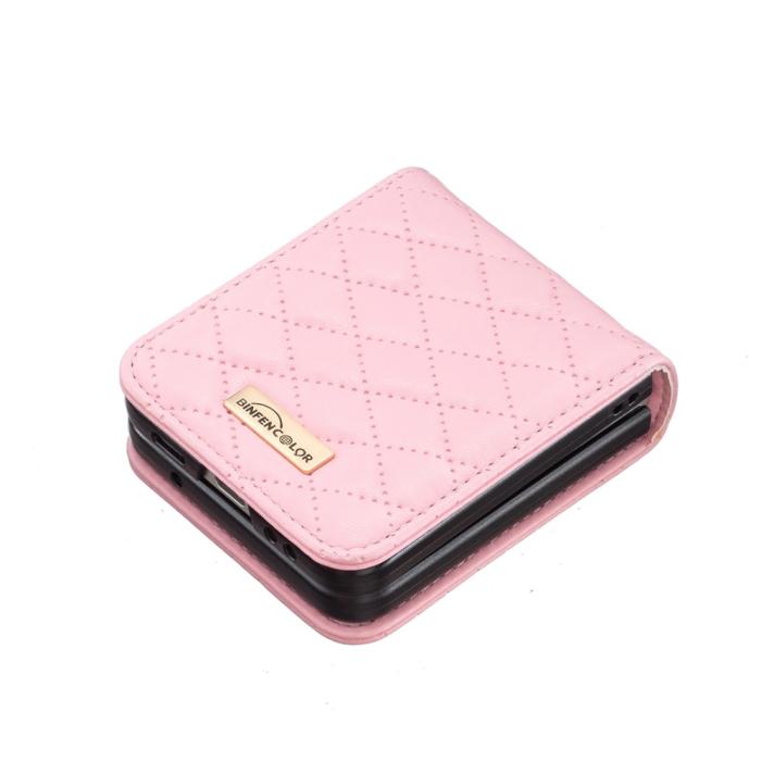 Bild 4, Samsung Galaxy Z Flip 5 Skal Diamond Textur Rosa