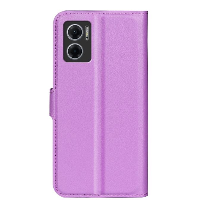 Bild 6, Xiaomi Redmi 10 5G Fodral Litchi Läder Lila