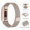 Milanese Loop Metall Armband Fitbit Charge 4/3 Champagne Guld