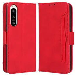 Sony Xperia 5 IV Fodral Med Avtagbart Kortfodral Röd