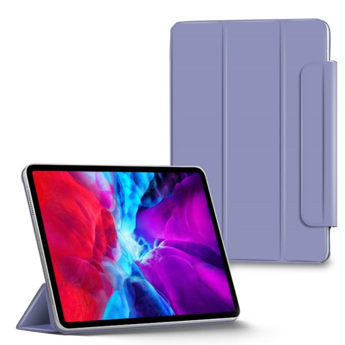 Bild 1, iPad Pro 12.9 (2018/2020/2021) - Solid Tri-Fold Fodral - Lila