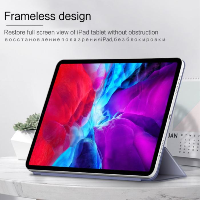 Bild 3, iPad Pro 12.9 (2018/2020/2021) - Solid Tri-Fold Fodral - Lila
