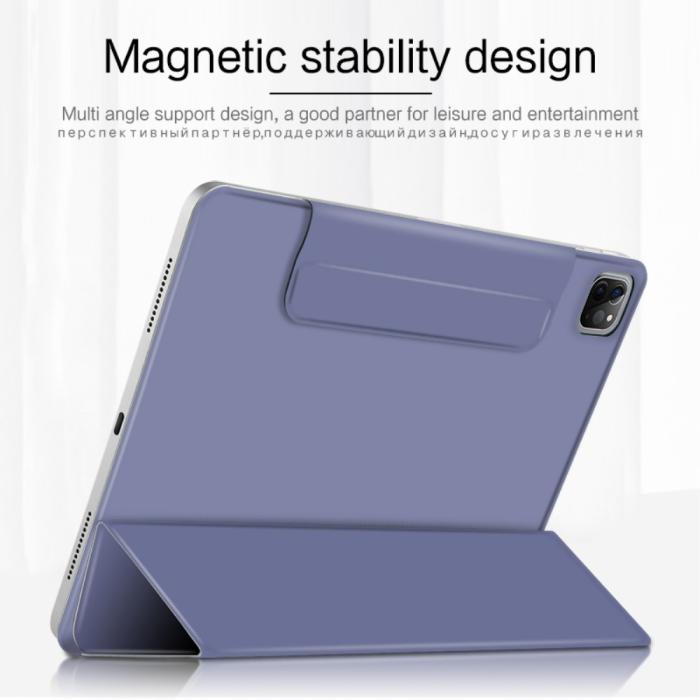 Bild 4, iPad Pro 12.9 (2018/2020/2021) - Solid Tri-Fold Fodral - Lila