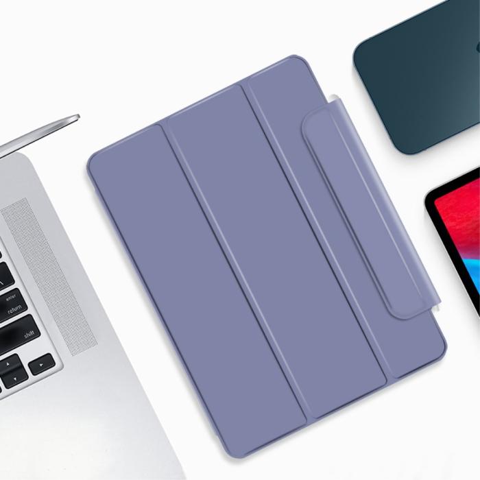 Bild 5, iPad Pro 12.9 (2018/2020/2021) - Solid Tri-Fold Fodral - Lila