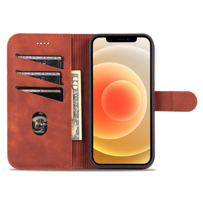 Bild 6, iPhone 13 Pro Max - AZNS Läder Fodral - Brun