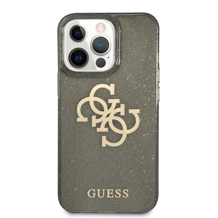 Bild 2, Guess iPhone 13 Pro Skal TPU 4G Glitter Svart