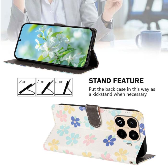 Bild 2, Xiaomi 15T Pro Fodral Med Tryck Färgglada Blommor