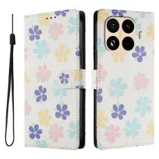Xiaomi 15T Pro Fodral Med Tryck F&auml;rgglada Blommor