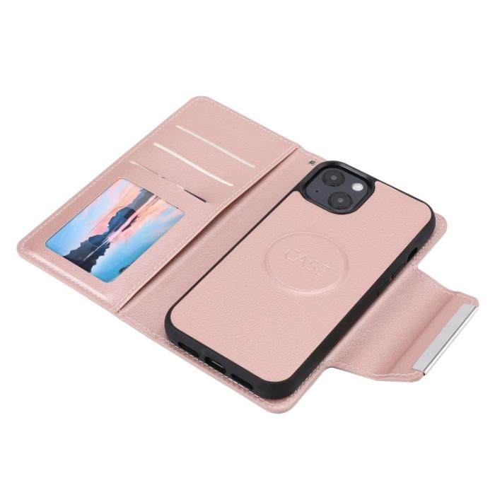 Bild 4, iPhone 14 Plus 2in1 Magnet Fodral Roséguld