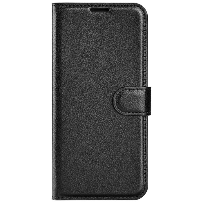 Bild 6, Samsung Galaxy A15 5G Fodral Litchi Läder Svart