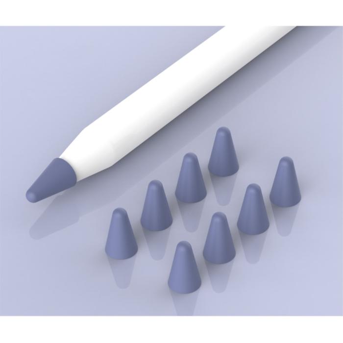 Bild 2, 8-PACK Apple Pencil 1/2/Pro Spetsskydd / Tip Cover Lila