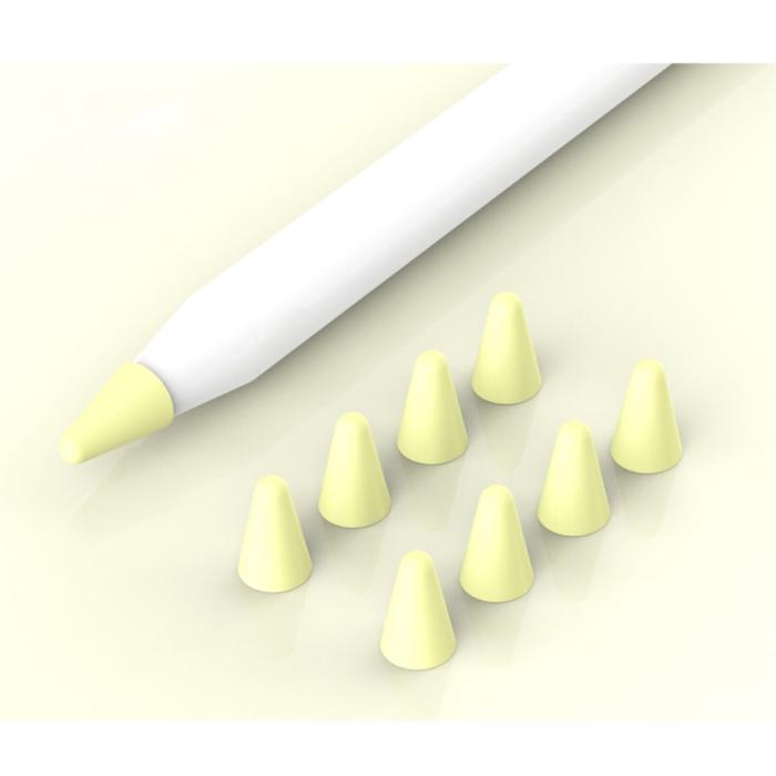 Bild 2, 8-PACK Apple Pencil 1/2/Pro Spetsskydd / Tip Cover Gul