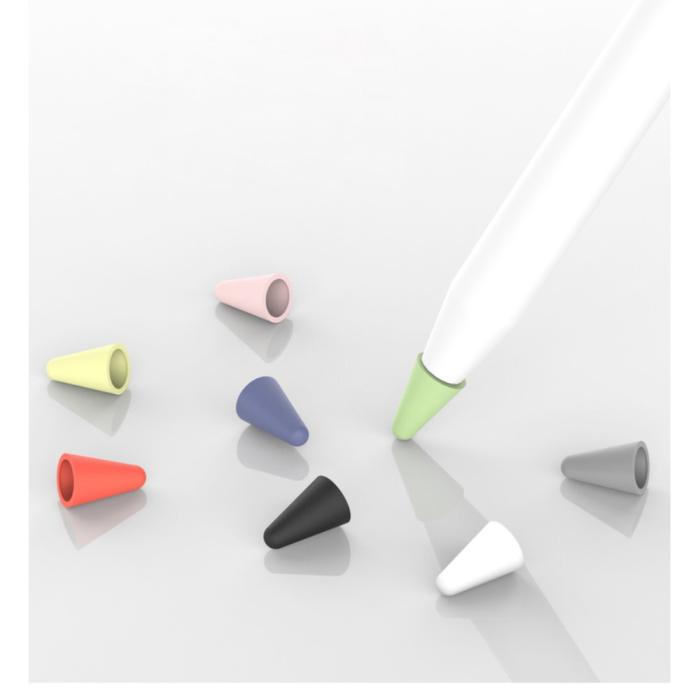 Bild 2, 8-PACK Apple Pencil 1/2/Pro Spetsskydd / Tip Cover Flerfärgad