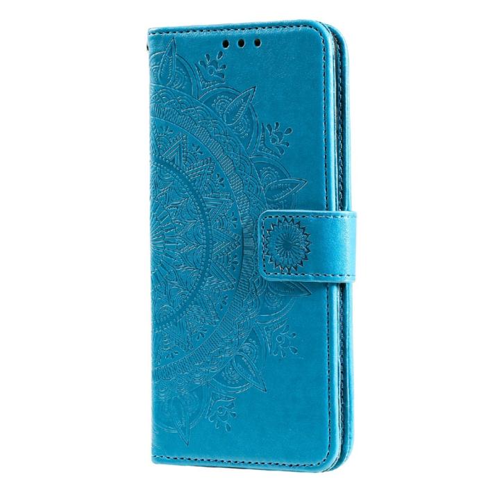 Bild 3, Samsung Galaxy A03s Fodral Mandala Läder Blå